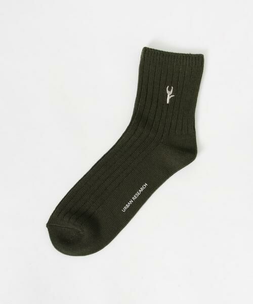 URBAN RESEARCH / アーバンリサーチ ソックス | 『UR TECH』ワイドリブ刺しゅうソックス | 詳細2