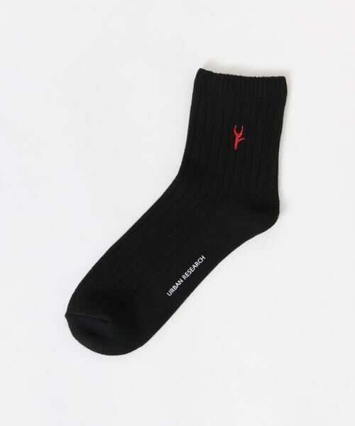 URBAN RESEARCH / アーバンリサーチ ソックス | 『UR TECH』ワイドリブ刺しゅうソックス | 詳細4