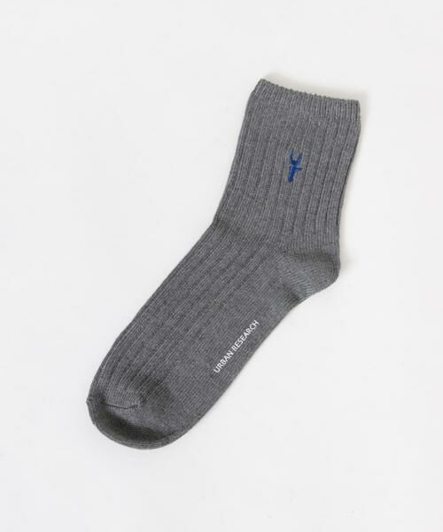 URBAN RESEARCH / アーバンリサーチ ソックス | 『UR TECH』ワイドリブ刺しゅうソックス | 詳細7