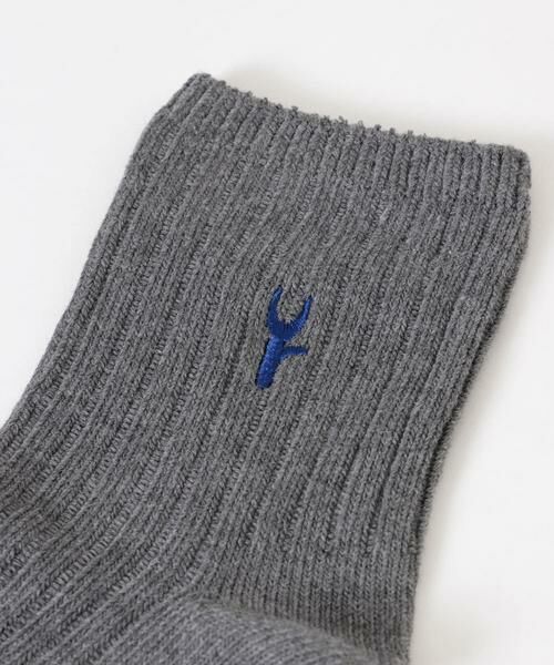 URBAN RESEARCH / アーバンリサーチ ソックス | 『UR TECH』ワイドリブ刺しゅうソックス | 詳細8