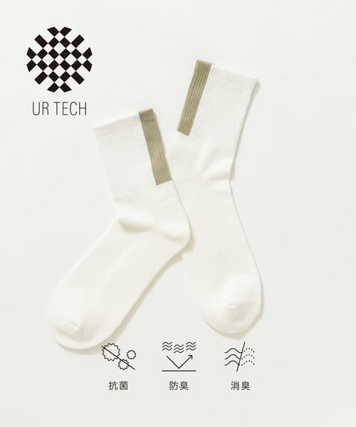 URBAN RESEARCH/アーバンリサーチ 『UR TECH』バックラインソックス ライトカーキ 25-28 URBAN RESEARCH/アーバンリサーチ 『UR TECH』バックラインソックス ライトカーキ 25-28