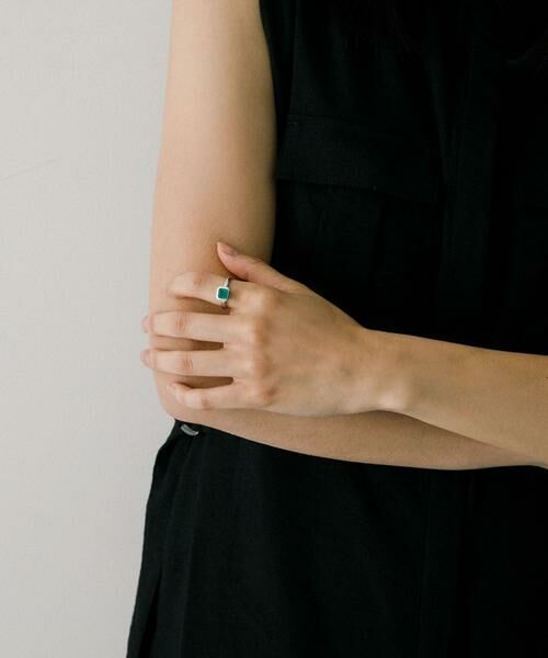 URBAN RESEARCH / アーバンリサーチ リング | decor『デコール』　石のリング グリーンオニキス | 詳細2