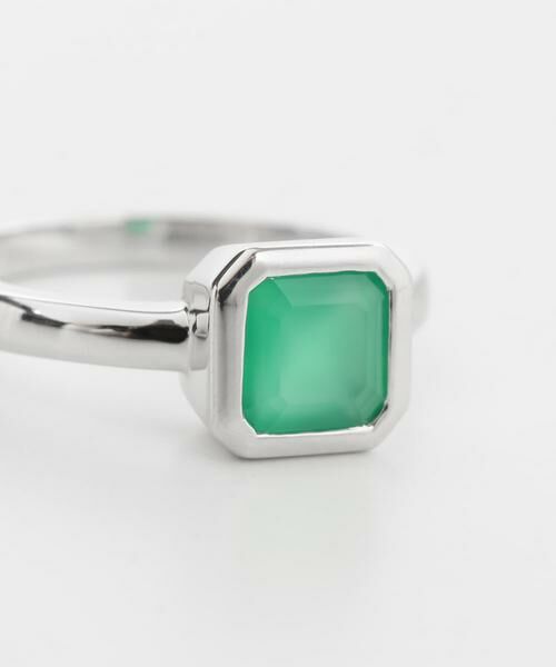 URBAN RESEARCH / アーバンリサーチ リング | decor『デコール』　石のリング グリーンオニキス | 詳細6