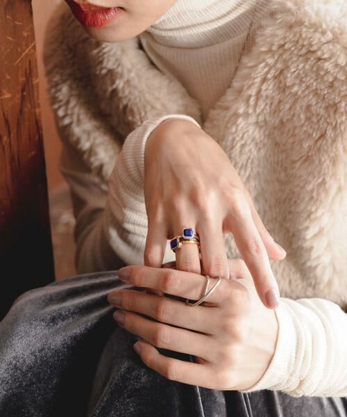 URBAN RESEARCH / アーバンリサーチ リング | decor『デコール』　石のリング ラピスラズリ | 詳細2