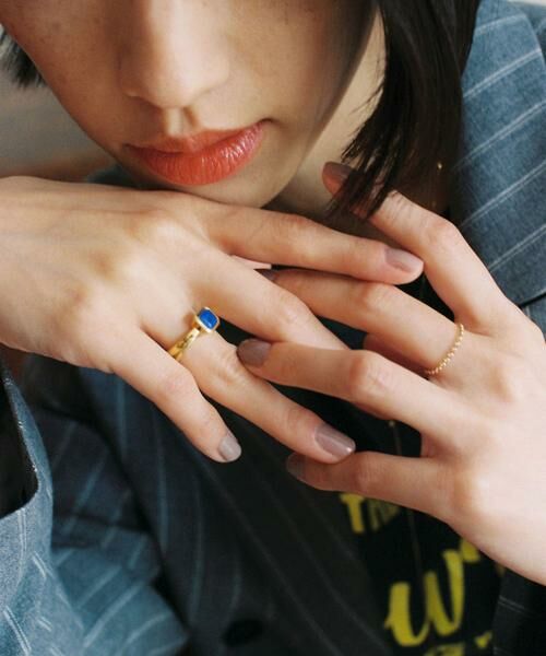 URBAN RESEARCH / アーバンリサーチ リング | decor『デコール』　石のリング ラピスラズリ | 詳細5