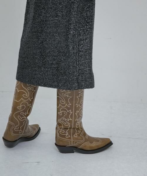 URBAN RESEARCH / アーバンリサーチ ブーツ（ショート丈） | GANNI　Embroidered Western Boot | 詳細1