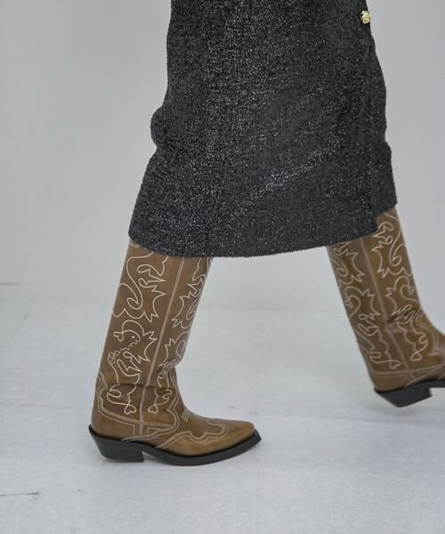 URBAN RESEARCH / アーバンリサーチ ブーツ（ショート丈） | GANNI　Embroidered Western Boot | 詳細2