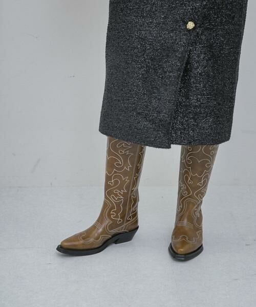 URBAN RESEARCH / アーバンリサーチ ブーツ（ショート丈） | GANNI　Embroidered Western Boot | 詳細3