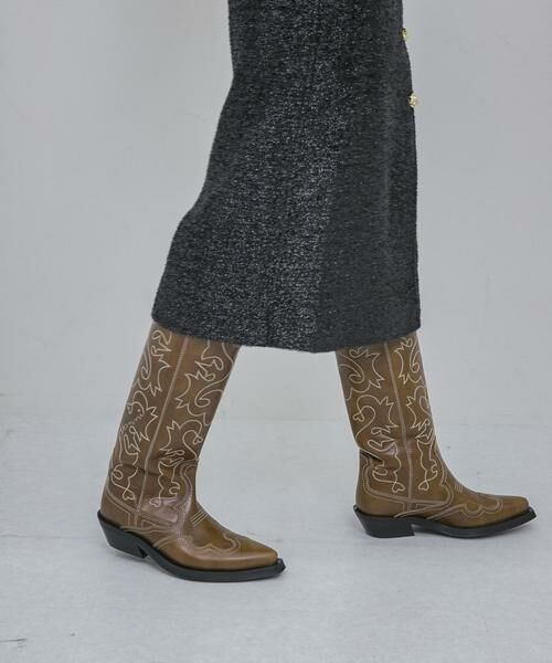 URBAN RESEARCH / アーバンリサーチ ブーツ（ショート丈） | GANNI　Embroidered Western Boot | 詳細4