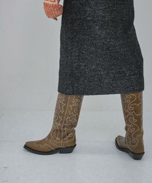 URBAN RESEARCH / アーバンリサーチ ブーツ（ショート丈） | GANNI　Embroidered Western Boot | 詳細5