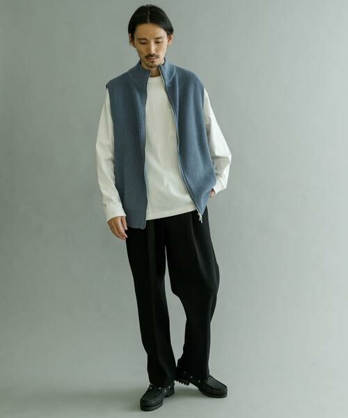 URBAN RESEARCH / アーバンリサーチ ニット・セーター | URBAN RESEARCH iD　ジップアップニットベスト | 詳細2