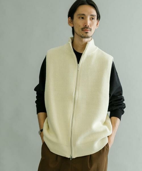 URBAN RESEARCH / アーバンリサーチ ニット・セーター | URBAN RESEARCH iD　ジップアップニットベスト | 詳細10