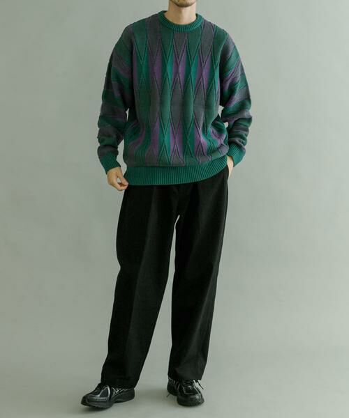 URBAN RESEARCH / アーバンリサーチ ニット・セーター | ジャカードプルオーバーニット | 詳細1