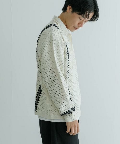URBAN RESEARCH / アーバンリサーチ ニット・セーター | URBAN RESEARCH iD　クロシェシャツ | 詳細7
