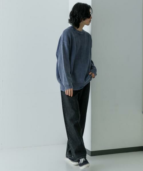 URBAN RESEARCH / アーバンリサーチ ニット・セーター | URBAN RESEARCH iD　ストーンウォッシュダメージニット | 詳細5