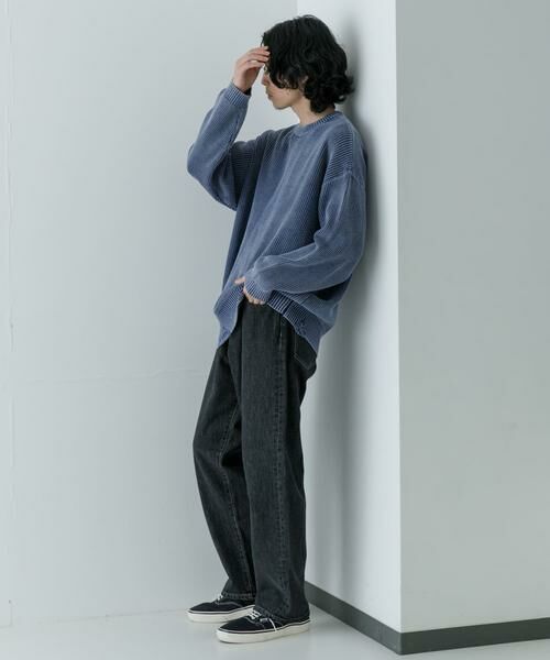 URBAN RESEARCH / アーバンリサーチ ニット・セーター | URBAN RESEARCH iD　ストーンウォッシュダメージニット | 詳細7