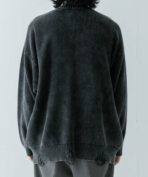 URBAN RESEARCH / アーバンリサーチ ニット・セーター | URBAN RESEARCH iD　ストーンウォッシュダメージニット | 詳細23