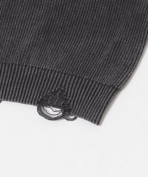 URBAN RESEARCH / アーバンリサーチ ニット・セーター | URBAN RESEARCH iD　ストーンウォッシュダメージニット | 詳細25