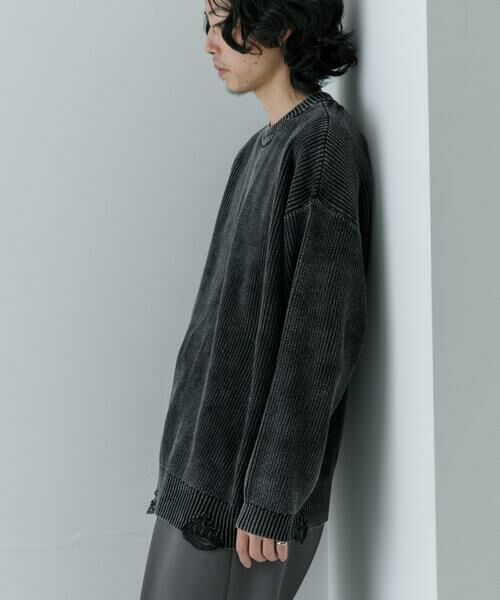URBAN RESEARCH / アーバンリサーチ ニット・セーター | URBAN RESEARCH iD　ストーンウォッシュダメージニット | 詳細17