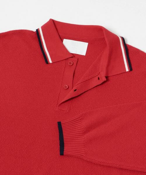 URBAN RESEARCH / アーバンリサーチ ポロシャツ | URBAN RESEARCH iD　カノコオーバーニットポロ ロングスリーブ | 詳細2