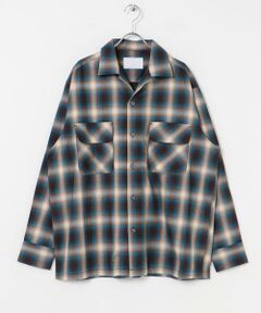 URBAN RESEARCH / アーバンリサーチ シャツ・ブラウス | URBAN RESEARCH iD　オンブレーチェックオープンカラーシャツ