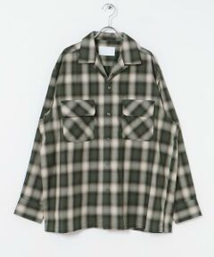 URBAN RESEARCH / アーバンリサーチ シャツ・ブラウス | URBAN RESEARCH iD　オンブレーチェックオープンカラーシャツ