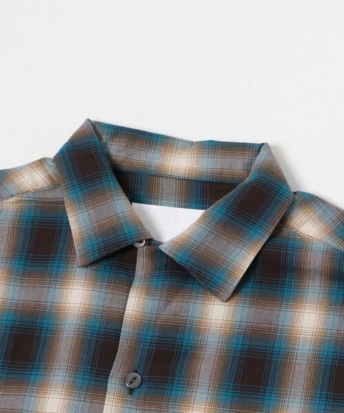 URBAN RESEARCH / アーバンリサーチ シャツ・ブラウス | URBAN RESEARCH iD　オンブレーチェックオープンカラーシャツ | 詳細2