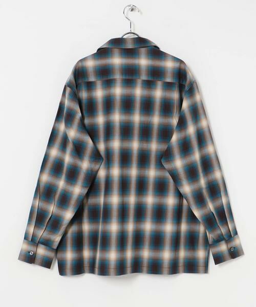 URBAN RESEARCH / アーバンリサーチ シャツ・ブラウス | URBAN RESEARCH iD　オンブレーチェックオープンカラーシャツ | 詳細3