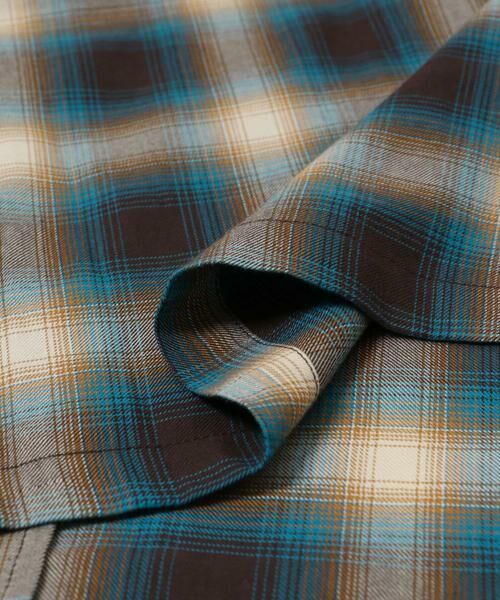 URBAN RESEARCH / アーバンリサーチ シャツ・ブラウス | URBAN RESEARCH iD　オンブレーチェックオープンカラーシャツ | 詳細4