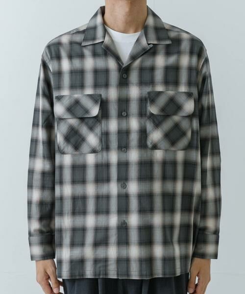 URBAN RESEARCH / アーバンリサーチ シャツ・ブラウス | URBAN RESEARCH iD　オンブレーチェックオープンカラーシャツ | 詳細7