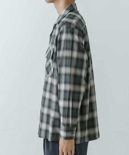 URBAN RESEARCH / アーバンリサーチ シャツ・ブラウス | URBAN RESEARCH iD　オンブレーチェックオープンカラーシャツ | 詳細8