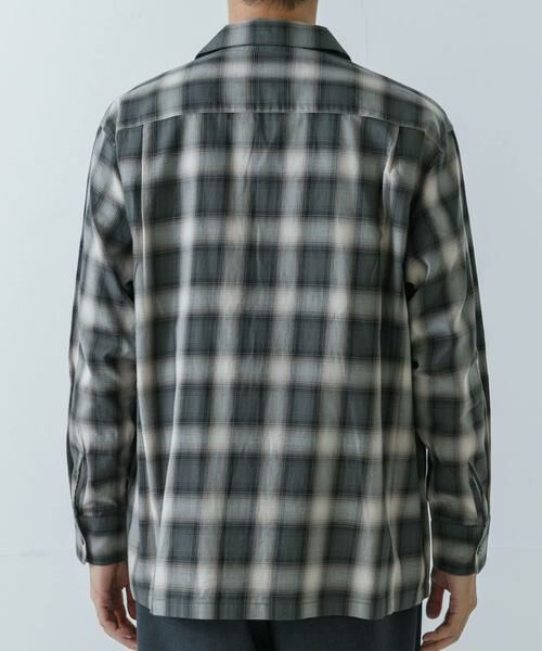 URBAN RESEARCH / アーバンリサーチ シャツ・ブラウス | URBAN RESEARCH iD　オンブレーチェックオープンカラーシャツ | 詳細9