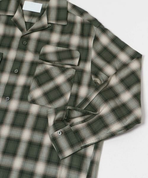 URBAN RESEARCH / アーバンリサーチ シャツ・ブラウス | URBAN RESEARCH iD　オンブレーチェックオープンカラーシャツ | 詳細11