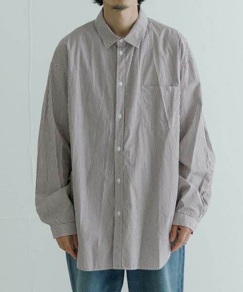 URBAN RESEARCH / アーバンリサーチ シャツ・ブラウス | ATON　GIZA STRIPE WASHED SHIRTS | 詳細2