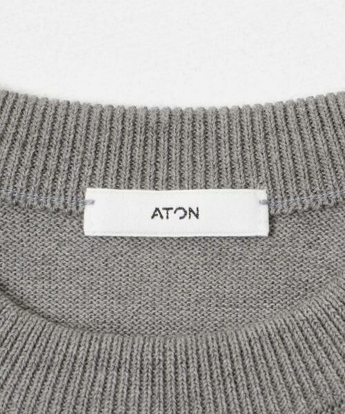 URBAN RESEARCH / アーバンリサーチ ニット・セーター | ATON　WOOL WASHI CREWNECK SWEATER | 詳細14