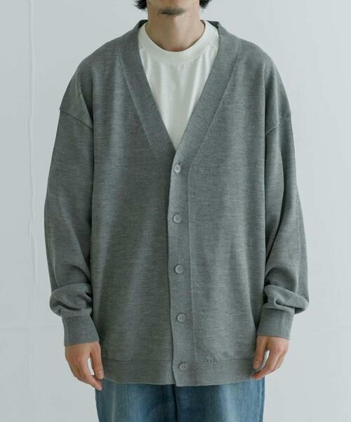 URBAN RESEARCH / アーバンリサーチ カーディガン・ボレロ | ATON　WOOL WASHI OVERSIZED CARDIGAN | 詳細7