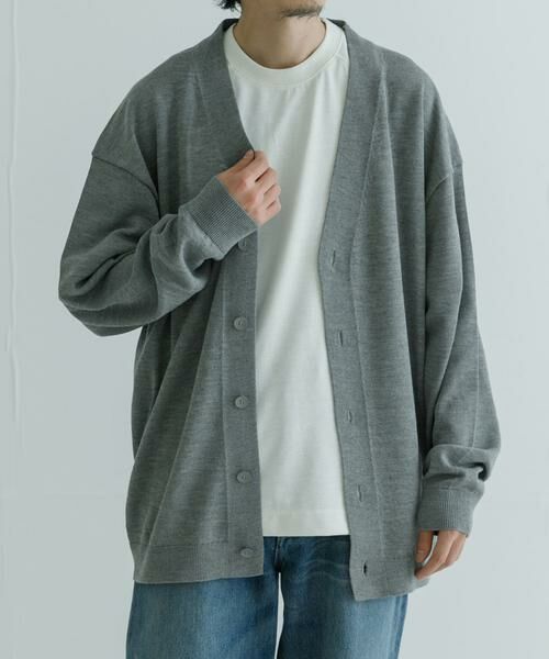 URBAN RESEARCH / アーバンリサーチ カーディガン・ボレロ | ATON　WOOL WASHI OVERSIZED CARDIGAN | 詳細8