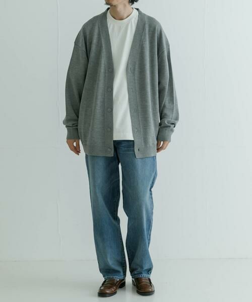 URBAN RESEARCH / アーバンリサーチ カーディガン・ボレロ | ATON　WOOL WASHI OVERSIZED CARDIGAN | 詳細9