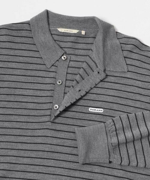 URBAN RESEARCH / アーバンリサーチ ニット・セーター | FARAH　High Gauge Striped Polo | 詳細4