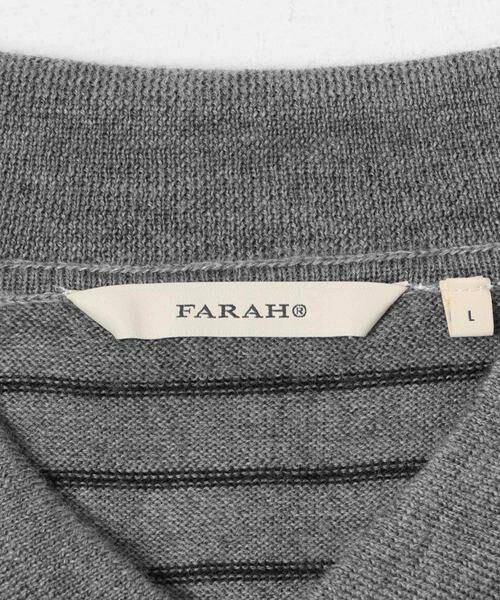 URBAN RESEARCH / アーバンリサーチ ニット・セーター | FARAH　High Gauge Striped Polo | 詳細8