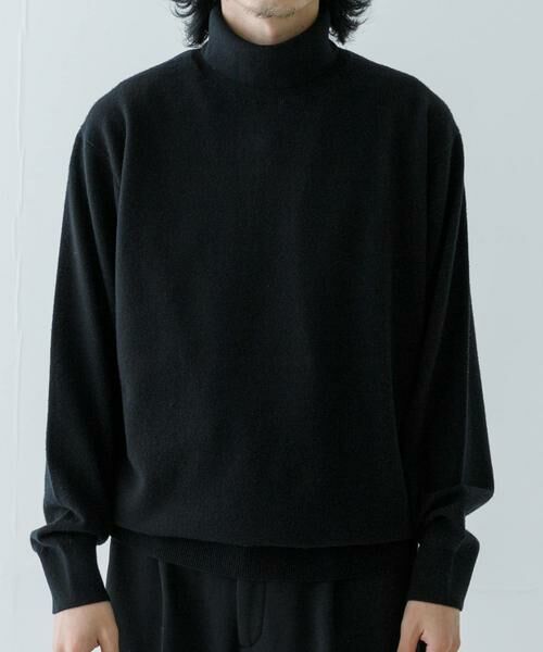 URBAN RESEARCH/アーバンリサーチ Yonetomi NEW BASIC KNIT TURTLE PULLOVER ブラック 4 URBAN RESEARCH/アーバンリサーチ Yonetomi NEW BASIC KNIT TURTLE PULLOVER ブラック 4