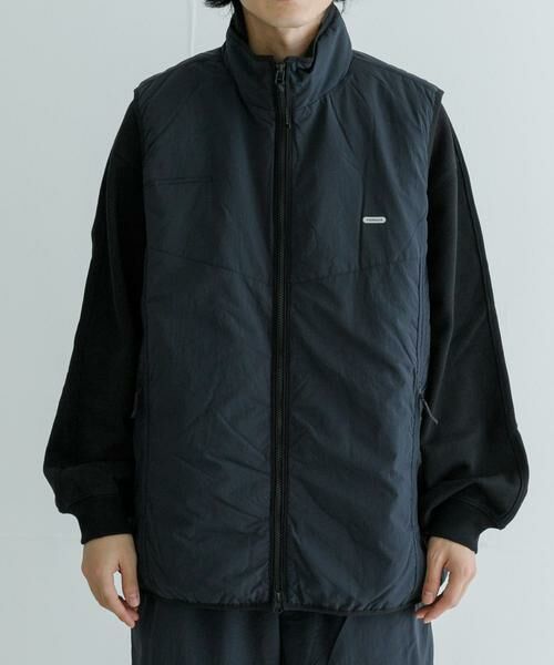URBAN RESEARCH/アーバンリサーチ FARAH Nylon Zip Up Vest ブラック M URBAN RESEARCH/アーバンリサーチ FARAH Nylon Zip Up Vest ブラック M
