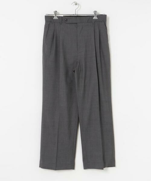 URBAN RESEARCH/アーバンリサーチ FARAH Out Tuck Wide Tapered PANTS チャコールグレー 32