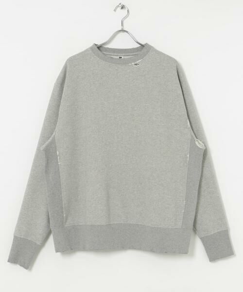 URBAN RESEARCH/アーバンリサーチ FORNIGNER Made in USA Crashed Crew グレー 1 URBAN RESEARCH/アーバンリサーチ FORNIGNER Made in USA Crashed Crew グレー 1
