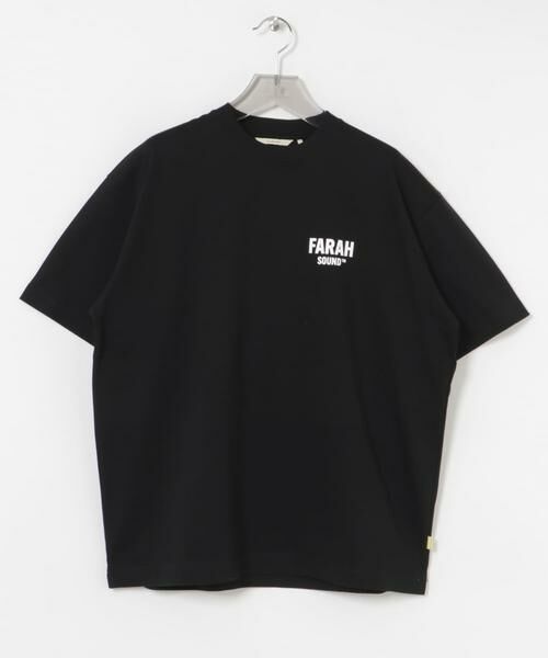 URBAN RESEARCH/アーバンリサーチ FARAH Short-Sleeve T-shirts "FARAH SOUND" ブラック XL URBAN RESEARCH/アーバンリサーチ FARAH Short-Sleeve T-shirts "FARAH SOUND" ブラック XL
