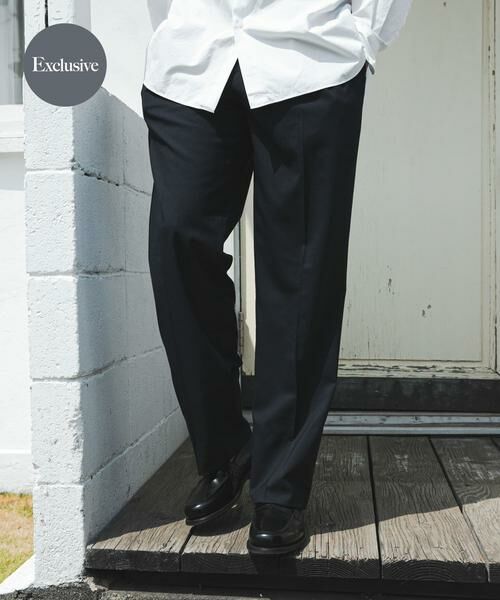 URBAN RESEARCH/アーバンリサーチ 『別注』BROOKS BROTHERS×UR TWO INTUCK TROUSERS ネイビー 32 URBAN RESEARCH/アーバンリサーチ 『別注』BROOKS BROTHERS×UR TWO INTUCK TROUSERS ネイビー 32