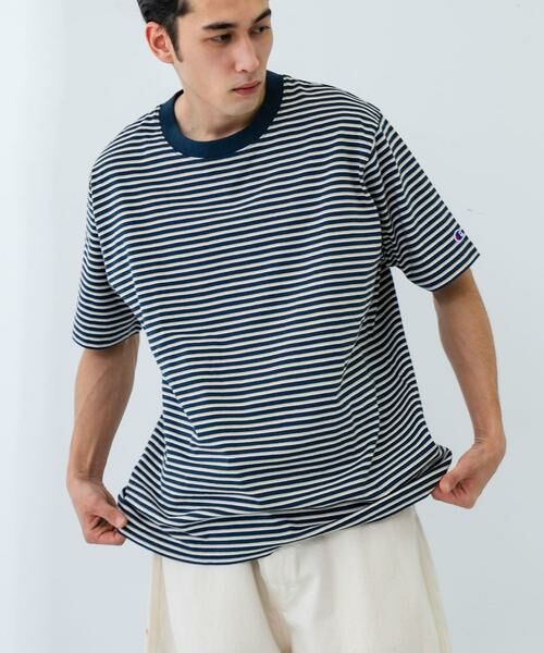 URBAN RESEARCH / アーバンリサーチ Tシャツ | 『別注』Champion×UR　USA Fit BORDER T-shirts | 詳細1