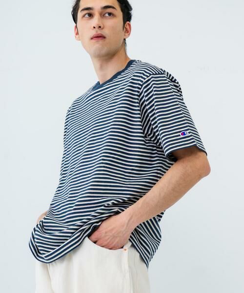 URBAN RESEARCH / アーバンリサーチ Tシャツ | 『別注』Champion×UR　USA Fit BORDER T-shirts | 詳細2