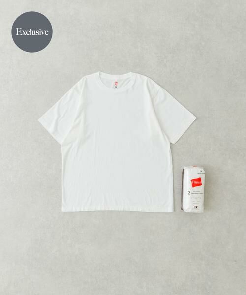 URBAN RESEARCH/アーバンリサーチ 『別注』Hanes×URBAN RESEARCH 2P CREW NECK T-SHIRTS ホワイト M URBAN RESEARCH/アーバンリサーチ 『別注』Hanes×URBAN RESEARCH 2P CREW NECK T-SHIRTS ホワイト M
