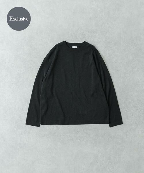 URBAN RESEARCH/アーバンリサーチ 『別注』crepuscule×UR Washi Knit Long-Sleeve T-shirts ブラック 1 URBAN RESEARCH/アーバンリサーチ 『別注』crepuscule×UR Washi Knit Long-Sleeve T-shirts ブラック 1